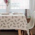 thumbnail image 1 of Cotton and Linen Tablecloth Tablecloth Blue and White Porcelain Graffiti Green Leaf Triangle Geometric Square Tablecloth, 1 of 6