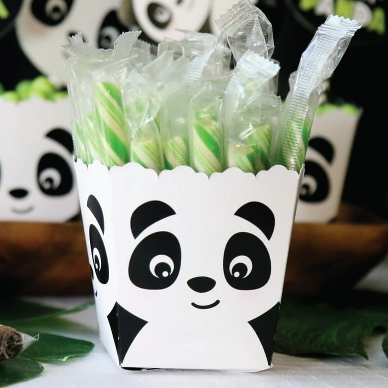 Carino party favor box panda design per dolci, caramelle, piccoli regali.  Modello fai da te per qualsiasi scopo, compleanni, acquazzoni per bambini,  Natale. Prin Immagine e Vettoriale - Alamy