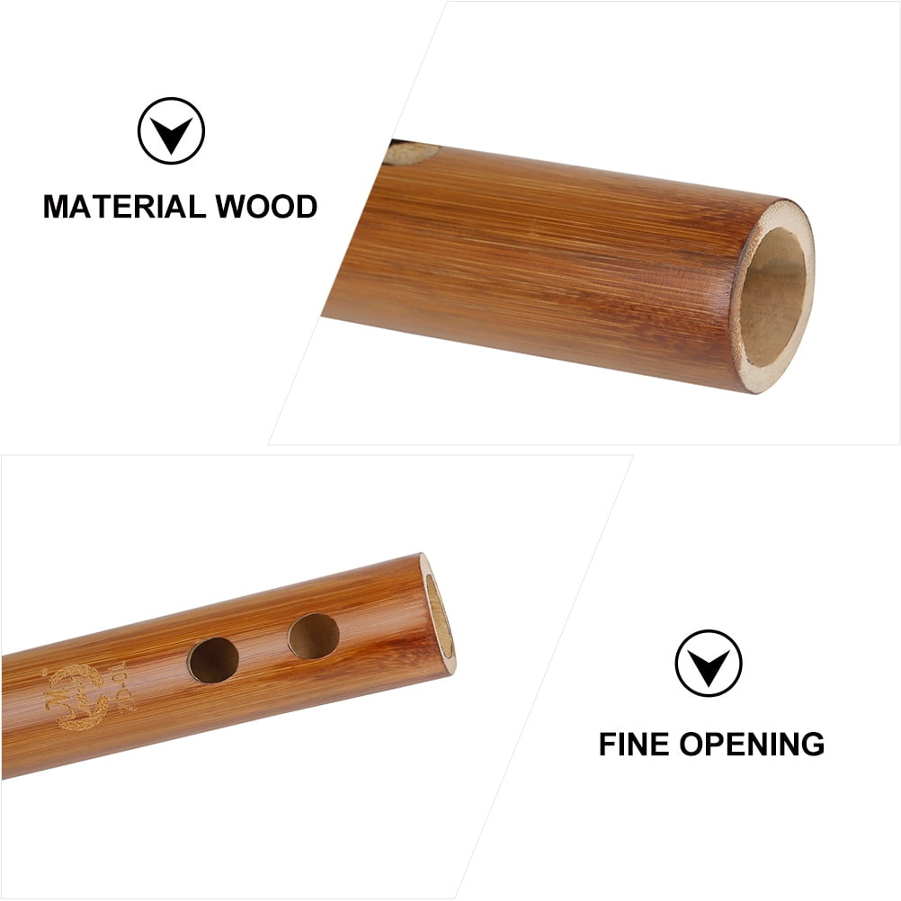 FOMIYES Traditional Small Kids Flute Set in Brown Color - Beginner Friendly Musical Instrument for Children