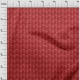 thumbnail image 3 of oneOone Tissu Georgette Viscose Rouge Clair Feuilles & Floral Matériel de Robe Tissu Imprimé Tissu au Mètre 42 Pouces de Large, 3 of 5