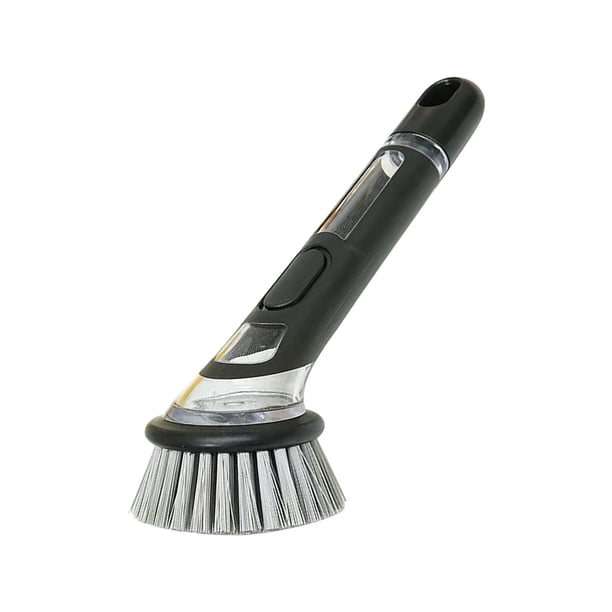 Cepillo de Limpieza de Cocina con Añadido Automático de Líquido, Largo Mango, Gris