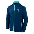 thumbnail image 2 of Men's Fanatics  Deep Sea Blue Seattle Kraken Authentic Pro Rink Full-Zip Jacket, 2 of 3