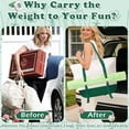 thumbnail image 5 of AOMRCOL Empty Mahjong Tile Bags Set for Tiles and Racks,Canvas Tote Bag with Mat Holder Accessories Organizer,Portable Mahjong Case Drawstring Protective Sleeve for Rack Pushers,Green, 5 of 7