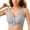 Grey, variant on Wireless Front Closure Support Bras for Older Women - Comfortable Seamless No Underwire Lift Solution Grey,XXL