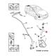 thumbnail image 3 of Washer Fluid Reservoir Filler 643989 Leakproof Rugged Stable Washer Fluid Tank Filler Tube Replacement for Peugeot 307 Sedan, 3 of 5