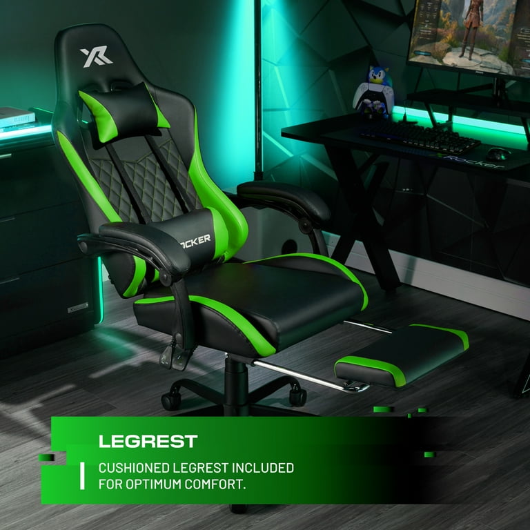 X Rocker Apex PC Gaming Chair with Massage Function and Footrest