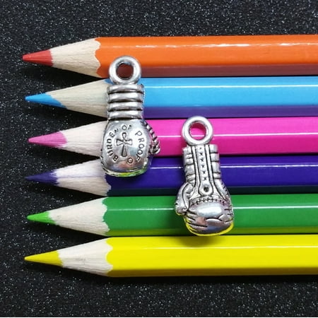 Boxing Fighter - 3 PCS - Fighter Gloves Boxing Sports Burden Proof Silver Charm Pendant C0965
