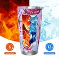 thumbnail image 6 of Goofa Dragon Fruit for 20 oz Skinny Tumbler Stainless Steel Coffee Mug Slim Vacuum Insulated Travel Cup Car Cup-Straw Three-piece Set, 6 of 8