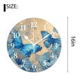 thumbnail image 2 of 16 Inch Wall Clock Battery Operated Silent Clock Decorative for Office, Kitchen, Outdoor, Living Room，Butterflies Flying in The Crowd Fantastic, 2 of 4