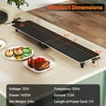 thumbnail image 3 of Costway 39.5" Extra Large Electric Teppanyaki Grill with 2 Cooking Surface Adjustable Temperatures and Drip Tray, 3 of 10