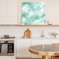 thumbnail image 6 of Green Sky Cloud Wall Art Painting on Canvas, Natural Landscape Scenery Ombre Canvas Art Home Prints Wall Art Framed Modern Artwork for Living Room Bedroom Wall Decor 16x16in, 6 of 9