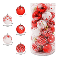 thumbnail image 2 of Esferas De Navideñas Plástico 6cm 30 Pzs Para Decoración Xtellar Rojo, 2 of 4