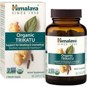 Himalaya Organic Trikatu Support for Bloating and Overeating, Soothes Occasional Heartburn,690 mg, 60 Ct