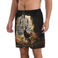 thumbnail image 2 of Balery Enchanted Deer In Cave Traje de Baño Estilo Hawaiano para Hombre, Shorts de Secado Rápido con Bolsillos-X-Large, 2 of 6