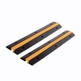 thumbnail image 2 of F COME 2 Pack Rubber Cable Ramp Hose Cable Protector Ramp 2 Channel 22000Lbs Load Capacity Traffic Speed Bump Wires Power Lines Extension Cord Cover for Indoor Outdoor, 2 of 4