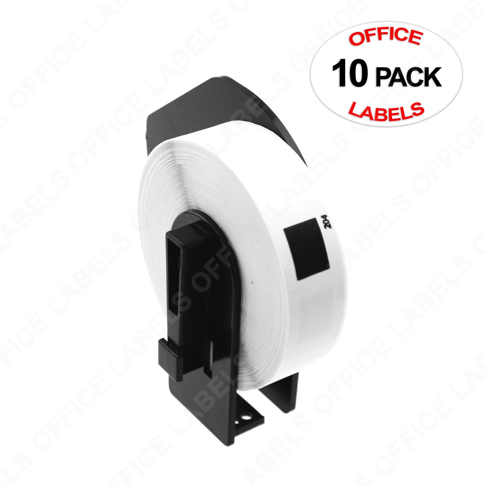 10 Rolls of DK1204 Compatible MultiPurpose Labels for BROTHER 2/3" x
