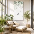 thumbnail image 6 of Canvas Wall Art, Eucalyptus Framed Canvas Prints for Bedroom Dining Room, Butterfly Sage Green Leaf Farmhouse Plant Oversized Gallery Wrapped Wall Decor for Home Office, Gifts, 20"x40" Ship Next Day, 6 of 9