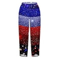 thumbnail image 5 of Tnhcen Women's Summer Loose Fit Wide Leg Pants with Patriotic Print – Casual Basic Style for 4th of July Festive & Comfy S-5XL, 5 of 5