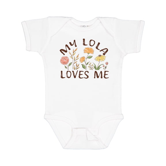 Inktastic My Lola Loves Me Boys or Girls Baby Bodysuit