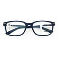 thumbnail image 2 of Men Modern Rectangular Progressive Reading Glasses - Clear Zero Power On Top - No Line Reader - Z119 +1.75, 2 of 4