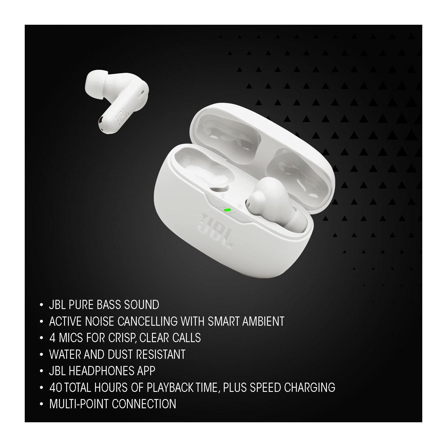 JBL Vibe Beam 2 True Wireless Earbuds - Black photo 4
