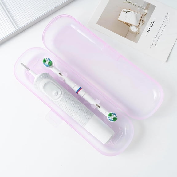BPPEG toothbrush travel case, suitable for Oral-B/Oral-B Pro/Philips Sonicare/Aquasonic toothbrush, travel electric toothbrush box (pink)