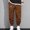Brown, variant on Muscularfit Cargo Casual Pants for Men Outdoor Drawstring Joggers Sports Pants Mens Pants Low Rise Taper Black Active Fit Size L