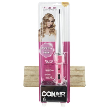 Conair Conical Ceramic Curling Wand, Tapered Barrel, 1