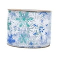 thumbnail image 5 of yotijay Christmas Ribbon Christmas Ribbons Wired Decorative Ribbon Portable Xmas Blue, 5 of 9