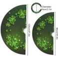 thumbnail image 3 of GZHJMY St. Patrick's Day Tree Skirt Home Decoration Large Round Lucky Clover Christmas Tree Skirt for Holiday Party Home Christmas Day Ornaments 36", 3 of 6