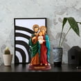 thumbnail image 1 of Estatua de Jesús BLESIY Figura Sagrada Familia Escultura artesanal de resina para decoración de escritorio y oficina regalo ornamental, 1 of 8