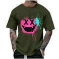 thumbnail image 2 of Men's Graphic Tees Printed Casual Summer Tee Tops Short Sleeve T-Shirts Fashion Tees, 2 of 7