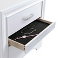 thumbnail image 5 of White 2 Bedroom Nightstand With Hidden Jewel Tray - Contemporary Design Storage, 5 of 6