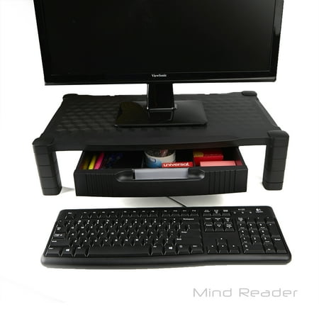 Mind Reader Extra Wide Monitor Stand Monitor Riser Height