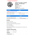 thumbnail image 2 of Auxiliary Fan Assembly - Compatible with 2011 - 2016 Mini Cooper Countryman 2012 2013 2014 2015, 2 of 2