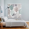 thumbnail image 5 of Curtains 84 Inches Long 2 Panels, Coastal Coral Grommets Window Treatment Curtain, Nautical Ocean Beach Conch Shells Starfish Thermal Curtains Drapes for Living Room/Bathroom, 5 of 9