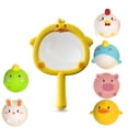 thumbnail image 2 of Juego de juguetes de red de baño | Activado por agua Light Up Patos Conejito de zanahoria Dinosaurio Cerdo Pez Pollo | Juego de captura portátil | Plástico resistente y seguro | Mejora la, 2 of 6