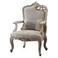 thumbnail image 1 of ACME Picardy Accent Chair with Pillow in Antique Pearl, 1 of 3