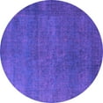 thumbnail image 1 of Ahgly Company Indoor Round Persian Purple Bohemian Area Rugs, 6' Round, 1 of 4