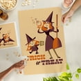 thumbnail image 2 of Lantern Press 1000 Piece Jigsaw Puzzle, Trick or Treat, Mom and Daughter, Retro Halloween, 2 of 5
