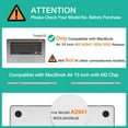 thumbnail image 2 of Compatible con MacBook Air de 15 pulgadas, versión 2023 2024, M3 A3114 M2 A2941, Touch ID., 2 of 4