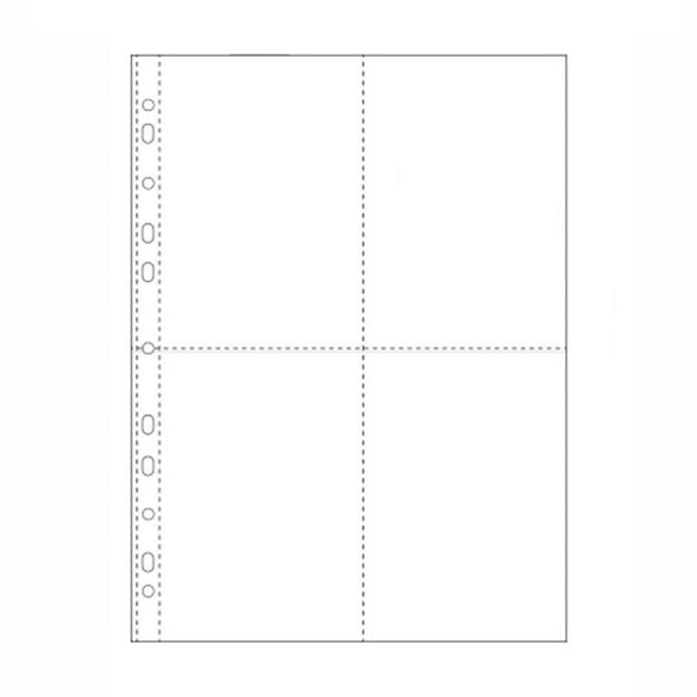 Paquete de 30 hojas A4 para carpetas de anillas A4 de 2, 3 y 4 anillas, fundas transparentes para postales