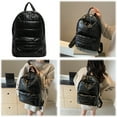 thumbnail image 4 of Yucurem Puffer Backpack Multi Pocket For Women Men Shoulder Bag For Work Travel (Black) Fashion backpack (Black), 4 of 10
