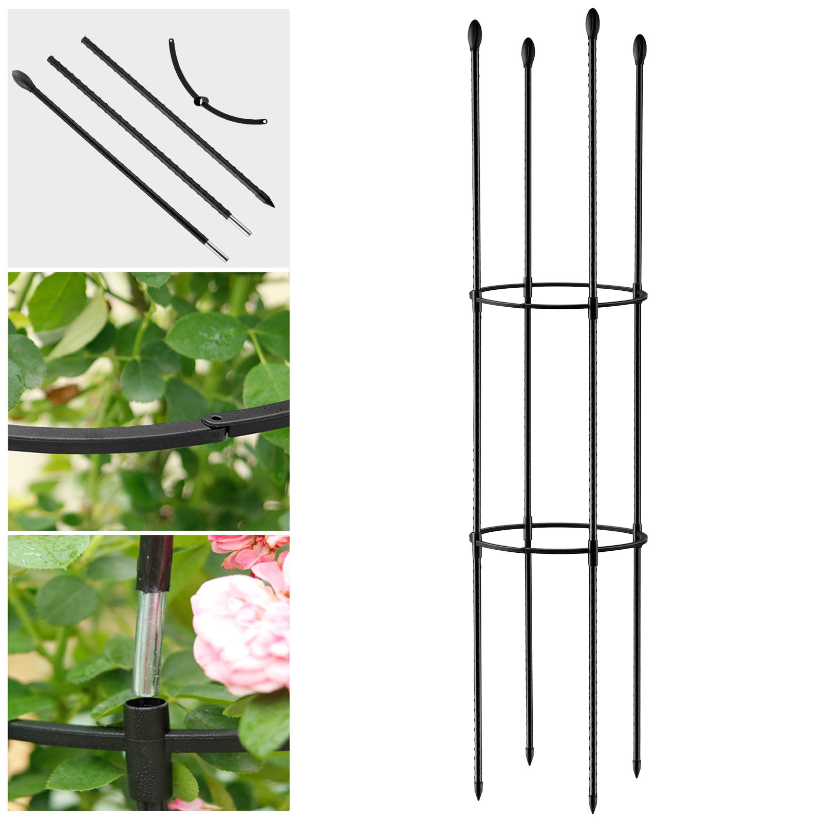 Rose and Shrub Plant Ties Adjustable Support 30 cm Pack of 4 