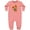 Mauve, variant on Tiger Lilies Baby Fleece Romper