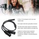 thumbnail image 4 of Cable de División de 1/4/4in A XLR, Cobre Puro 6.35 mm A XLR 3P Cable Masculino Para Computadoras Portátiles para Micrófonos, 4 of 7
