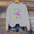 thumbnail image 2 of Craaazy St Patricks Day Shirts Women's Long Sleeve Green Theme Leisure Shamrock Prints Crewneck Raglan Sleeve Hoodless Clothes Gifts, 2 of 6
