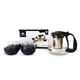 thumbnail image 2 of TRESSO Set de tetera de cristal de 700 ml con 4 tazas de 150 ml cada una, Color Negra, 2 of 5