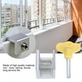thumbnail image 4 of Juego de 10 cerraduras de aluminio para puertas y ventanas corredizas, cerradura de seguridad para ventanas corredizas, tope de cerradura de seguridad deslizante de aleación de aluminio con llaves EOTVIA  NO, 4 of 6
