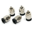 thumbnail image 1 of Unique Bargains 5 Pcs 6mm One Touch Push in Connect Pneumatic Quick Fittings, 1 of 1